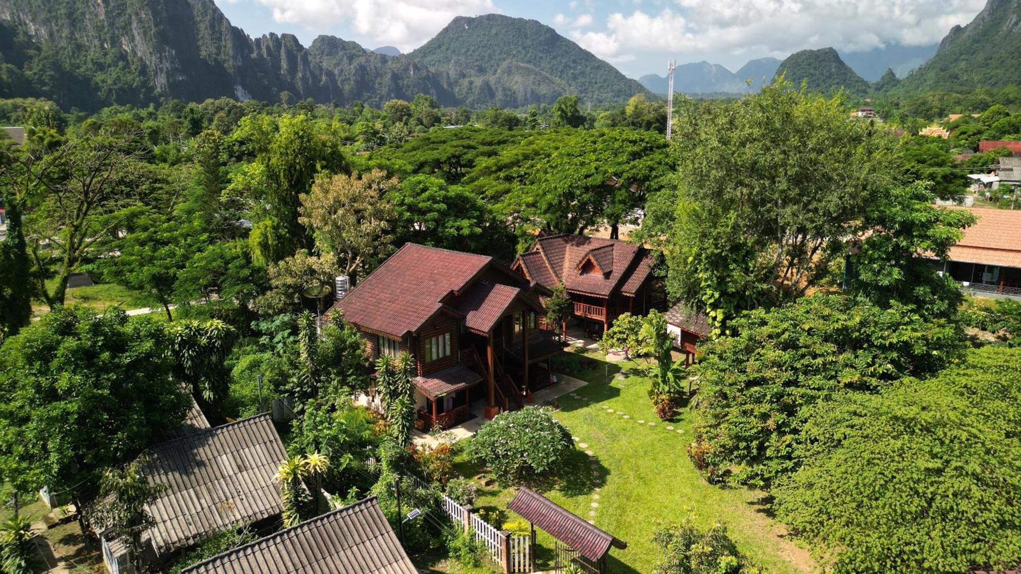 Namsong Bridge Bungalows Vang Vieng Eksteriør billede