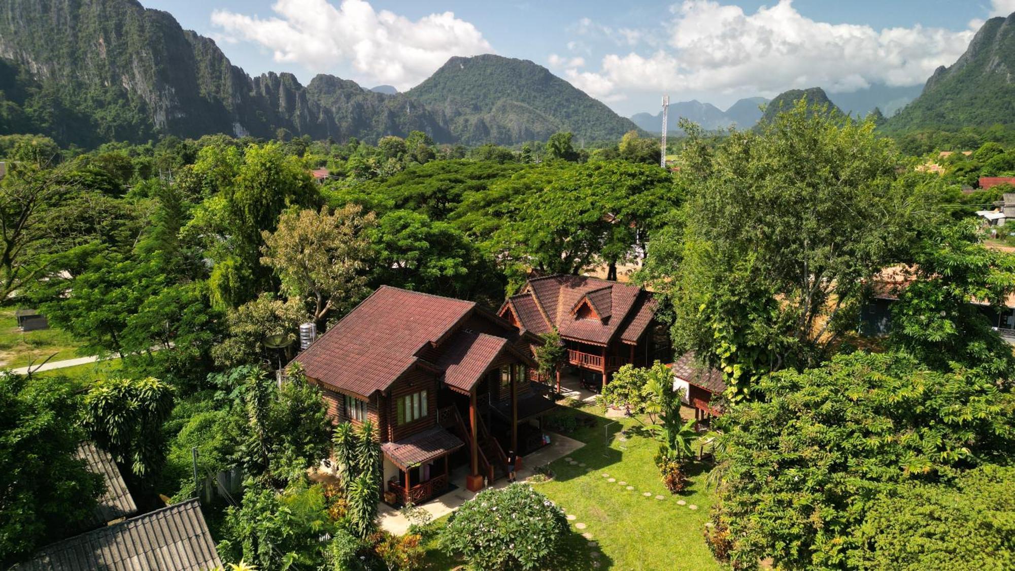 Namsong Bridge Bungalows Vang Vieng Eksteriør billede